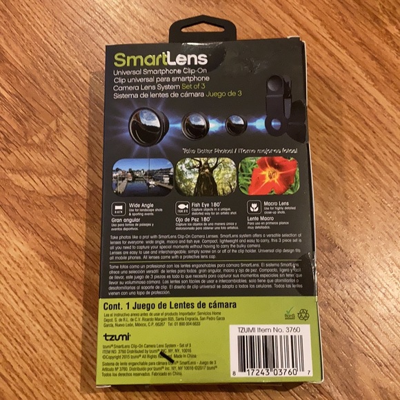 New Tzumi Smart Lens Clip on Camera set of 3 - Picture 2 of 2